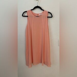 Kaitlyn Coral/Peach Sleeveless Dress Size Medium